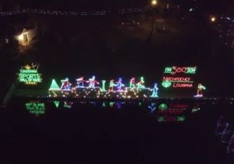 Magical Christmas Lights Illuminate Louisiana River