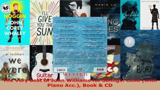 Read  The Very Best of John Williams for Strings Cello with Piano Acc Book  CD PDF Online