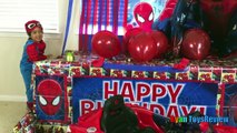 GIANT SURPRISE BOX OPENING Spiderman Power Wheels Ride-On Happy Birthday Toys Cars Egg Sur