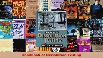 Handbook of Dissolution Testing PDF