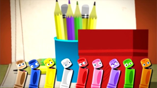 Цвета для детей, развивающее видео. Мультик раскраска Малыши Карандаши: Учим Цвета, Babyfi