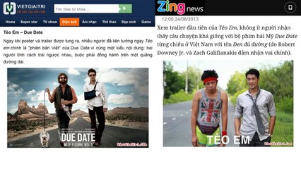 CHARLIE NGUYỄN BỊ TẤN PHONG 'VUA' COPY VÌ TÈO EM ĐẠO PHIM DUE DATE - FULL HD