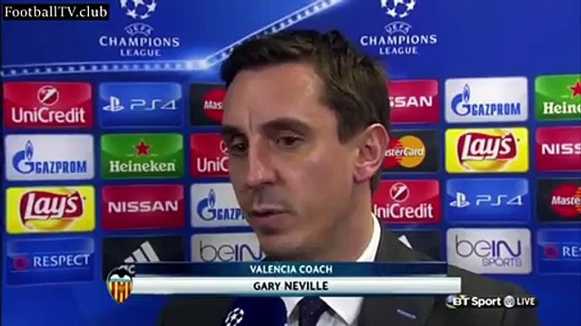 Valencia vs Lyon 0 - 2 - Gary Neville post-match interview