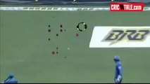 Yasir Shah Grabs a Good Diving Catch off His Own Bowling In a BPL Match