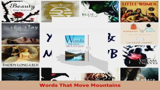 Read  Words That Move Mountains EBooks Online
