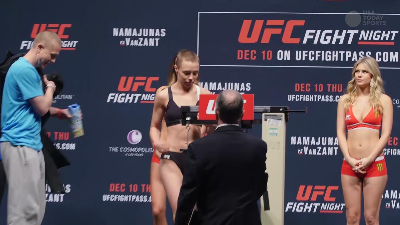 UFC Fight Night 80 Namajunas vs VanZant Weigh-In Highlight