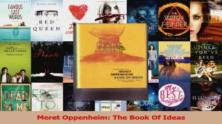Read  Meret Oppenheim The Book Of Ideas Ebook Free