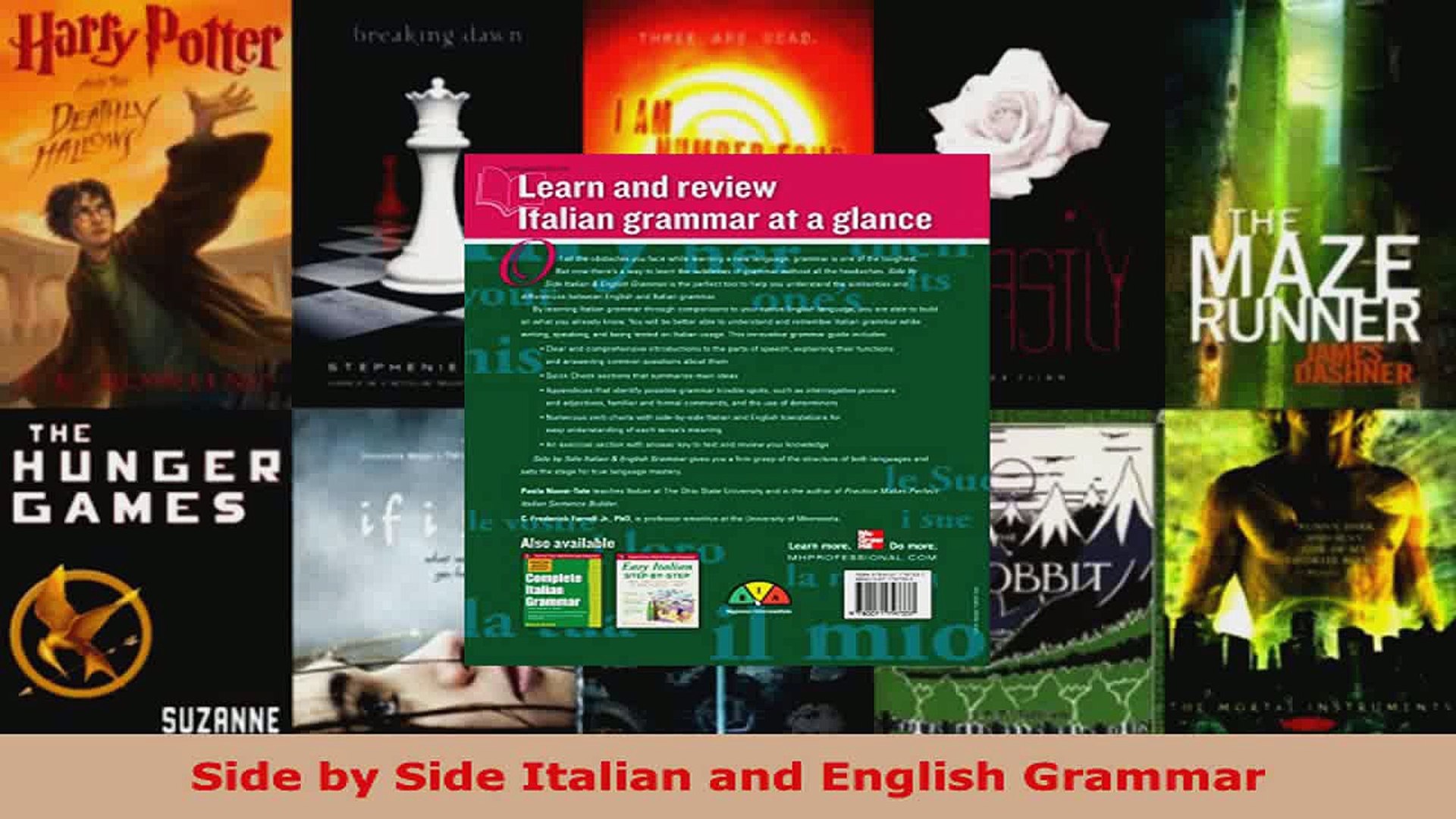 Read  Side by Side Italian and English Grammar PDF Free