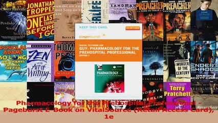 Pharmacology for the Prehospital Professional  Pageburst EBook on VitalSource Retail PDF