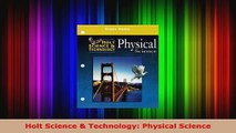 Read  Holt Science  Technology Physical Science PDF Online