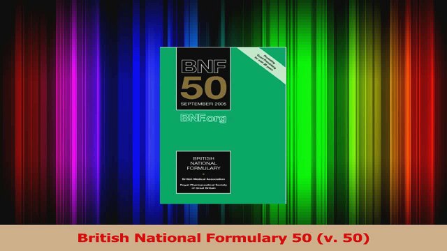 British National Formulary 50 v 50 Read Online