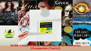 Read  SUSE Linux 93 For Dummies For Dummies ComputerTech Ebook Free