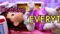 LUCY BROKEN! Baby Alive Doll Breaks EVERYTHING ❤ Broken Leg, Wheel Chair & Doc McStuffin
