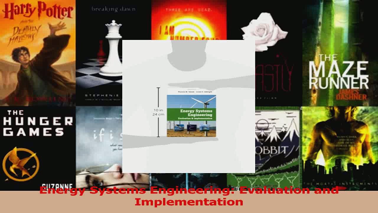Energy Systems Engineering Evaluation And Implementation Pdf