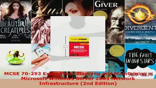 Read  MCSE 70293 Exam Prep Planning and Maintaining a Microsoft Windows Server 2003 Network Ebook Free