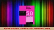 British National Formulary 58 September 2009 Read Online