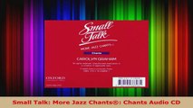 Read  Small Talk More Jazz Chants Chants Audio CD Ebook Free