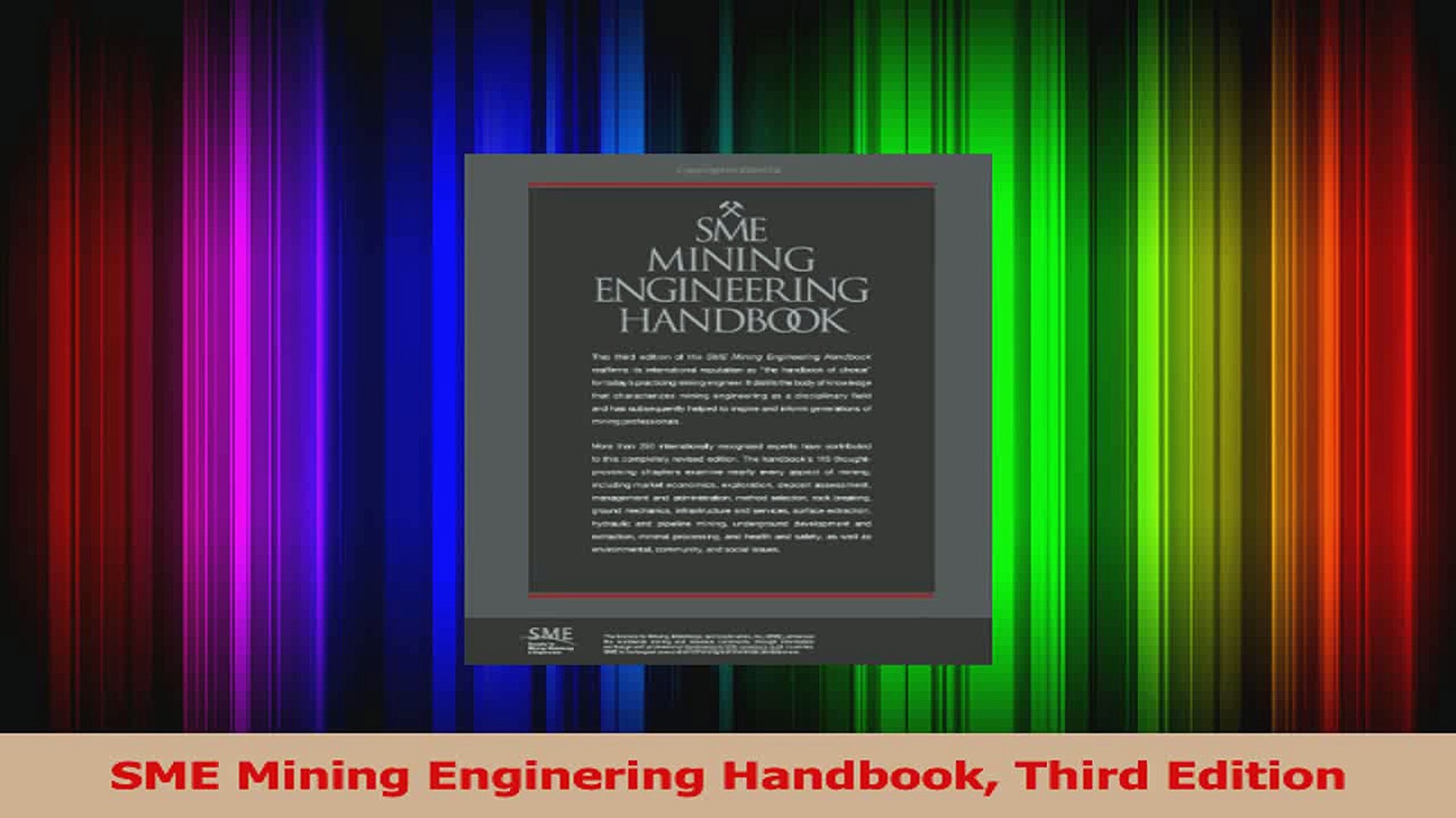 Sme Mining Engineering 3Rd Edition Pdf – GRFZ