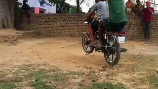 bike in air (sings makeing fun)