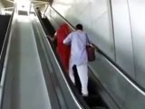 Mall escalator becomes problem for Indian Husband Wife from Village