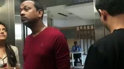 Rj Naved in elevator prank