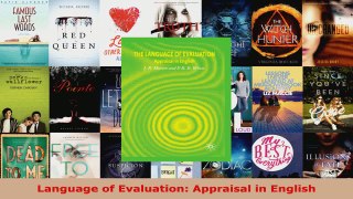 Read  Language of Evaluation Appraisal in English Ebook Free