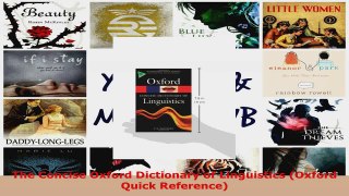 Read  The Concise Oxford Dictionary of Linguistics Oxford Quick Reference Ebook Free