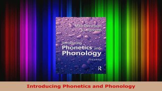 Download  Introducing Phonetics and Phonology PDF Online