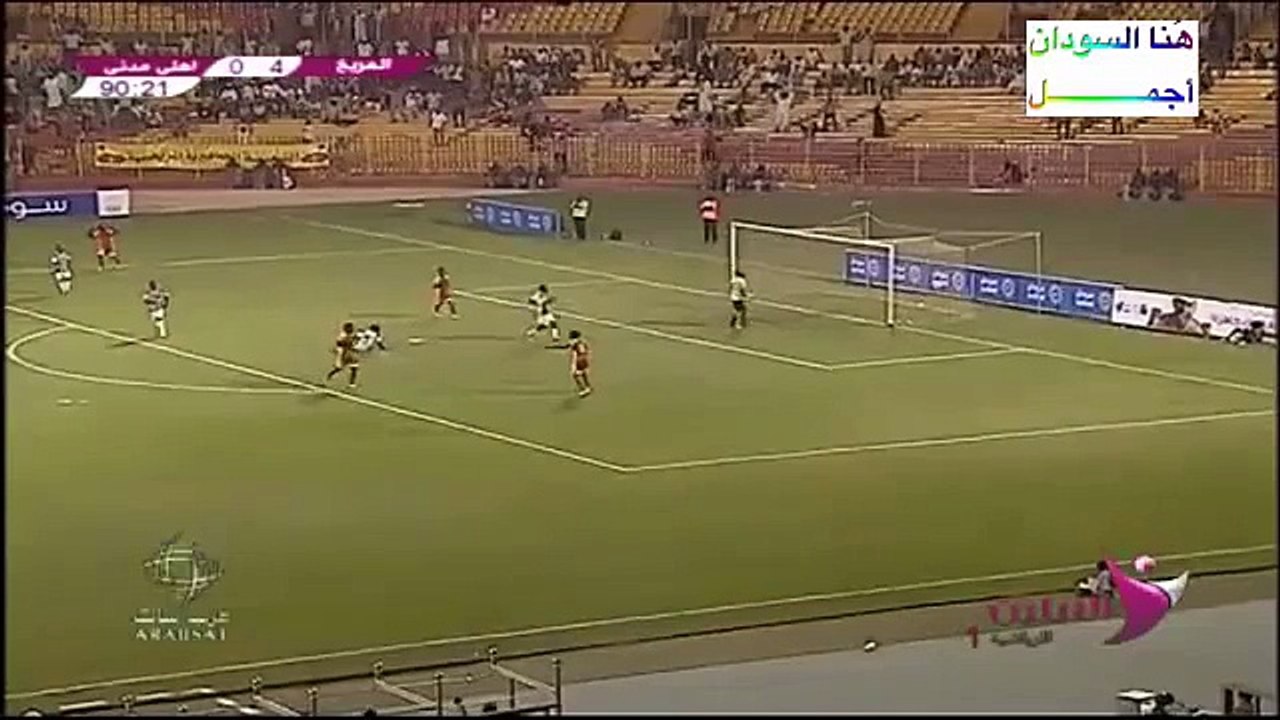هدف المريخ الرابع في اهلي مدني الاسبوع 14