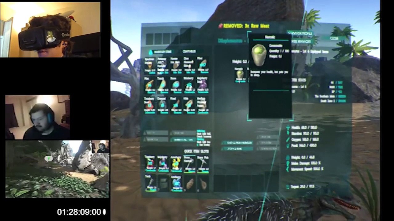 Oculus Rift DK2 - ARK Survival Evolved - Recap (Parts 11 to 15)