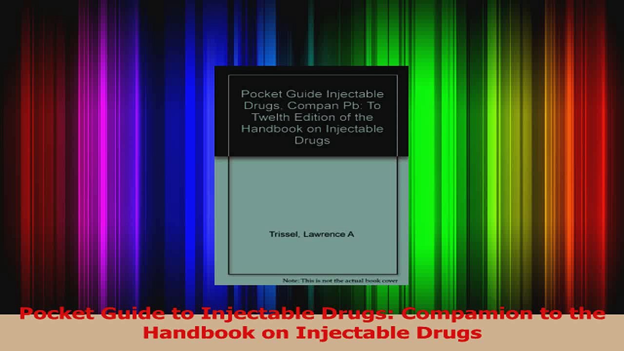 Pocket Guide to Injectable Drugs Compamion to the Handbook on Injectable Drugs PDF