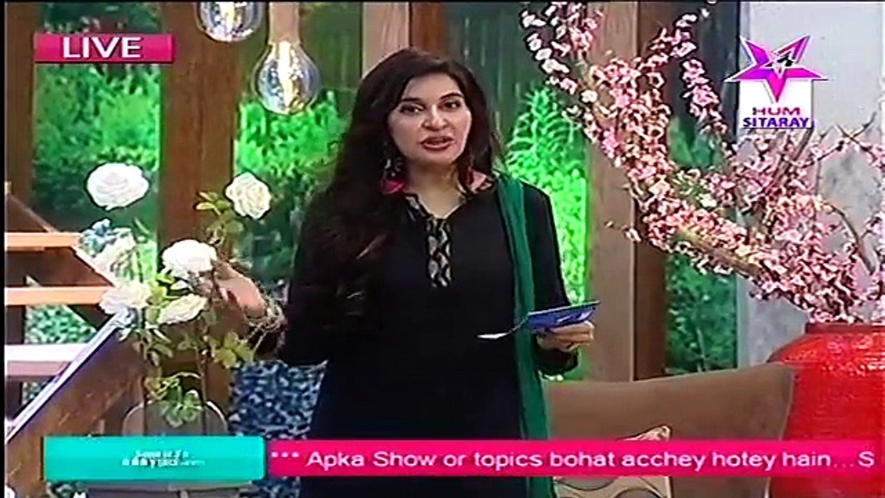 Sitaray Ki Subha Hum Sitaray Morning Show with Shaista Lodhi 24 Sep 2015