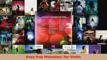 Read  Easy Pop Melodies for Violin EBooks Online