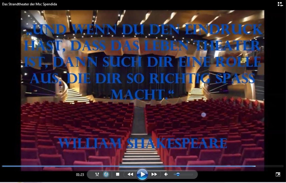 Das Theater der Msc Spendida