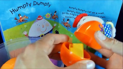 Humpty Dumpty Sat On A Wall |  Nursery Rhymes with toys and surprise egg chansons en anglais pour les enfants