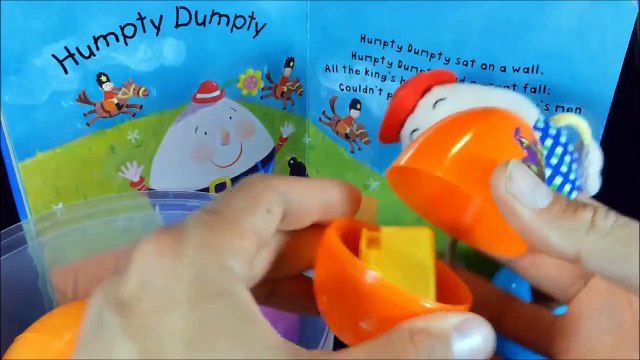 Humpty Dumpty Sat On A Wall | Nursery Rhymes with toys and surprise egg chansons en anglais pour les enfants