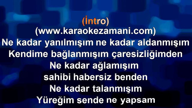 Toprak - Bendesin Bende - (Yıldız Tilbe) - (2010) TÜRKÇE KARAOKE