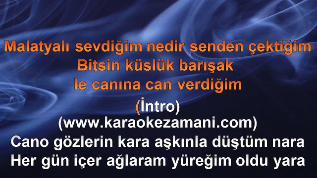 Toprak - Malatyalı Sevdiğim - (2010) TÜRKÇE KARAOKE