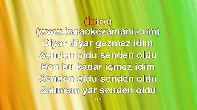 Toprak - Senden Oldu - (2010) TÜRKÇE KARAOKE