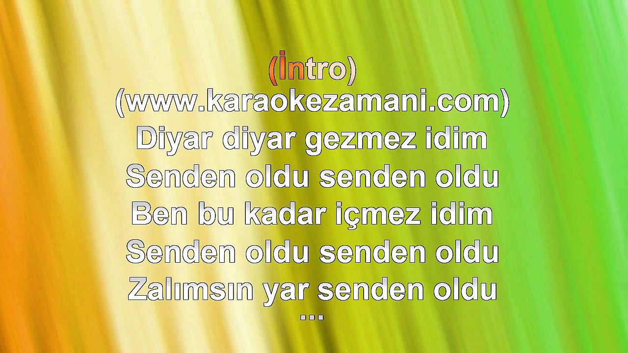 Toprak - Senden Oldu - (2010) TÜRKÇE KARAOKE