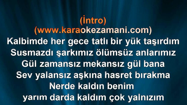 Töre Cengiz - Nerde Kaldın - 2015 TÜRKÇE KARAOKE