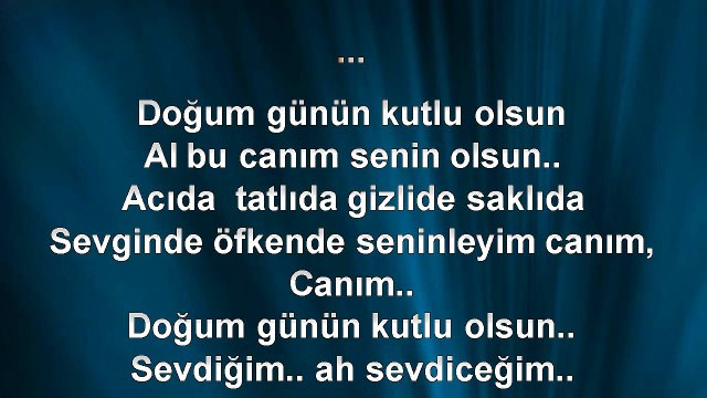 Tuğba Özerk - Doğum Günün Kutlu Olsun - (2009) TÜRKÇE KARAOKE