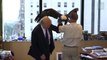 Donald Trump effrayé par un aigle