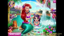 Baby Disney Princess Cartoon - Ariel Baby Bath - The little Mermaid Baby video Games