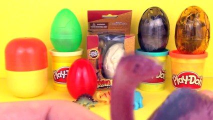 Download Video: DINOSAURS SURPRISE EGGS Slime Surprises Fossil Egg Disney Good Dinosaur Toys Opening Family Video