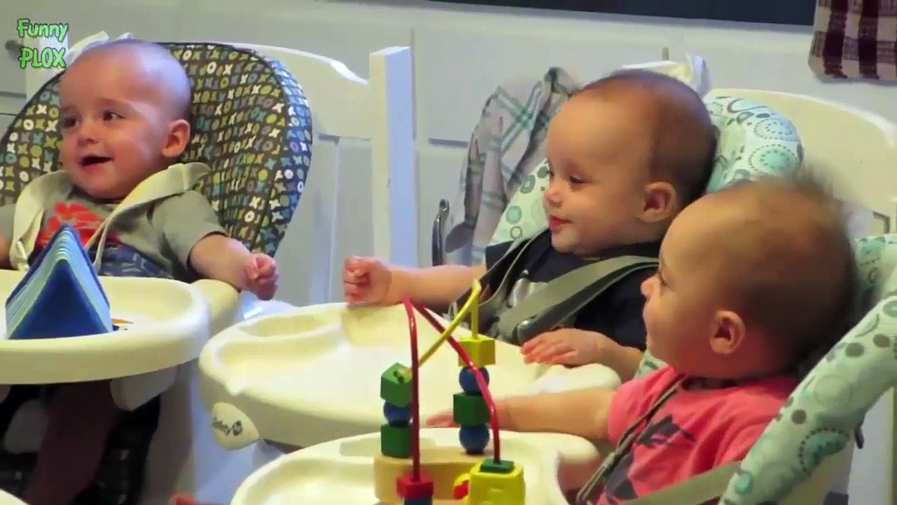 Funny Triplet Babies Laughing Compilation 2015