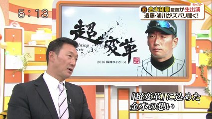阪神タイガース 金本監督 生出演 2015.12.10