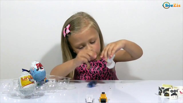 ✔ Тачки. Ярослава открывает шоколадные яйца с сюрпризом - Toys for kids - Disney Cars McQueen ✔