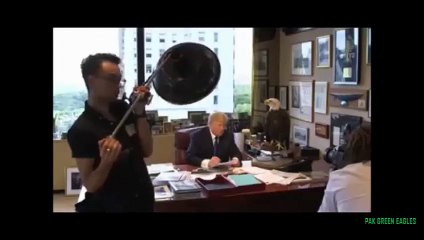 Donald Trump attacked by eagle during a photo session for Time magazine