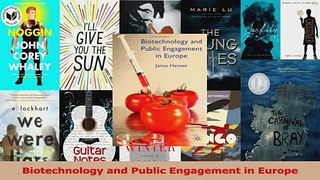 Download  Biotechnology and Public Engagement in Europe Ebook Online